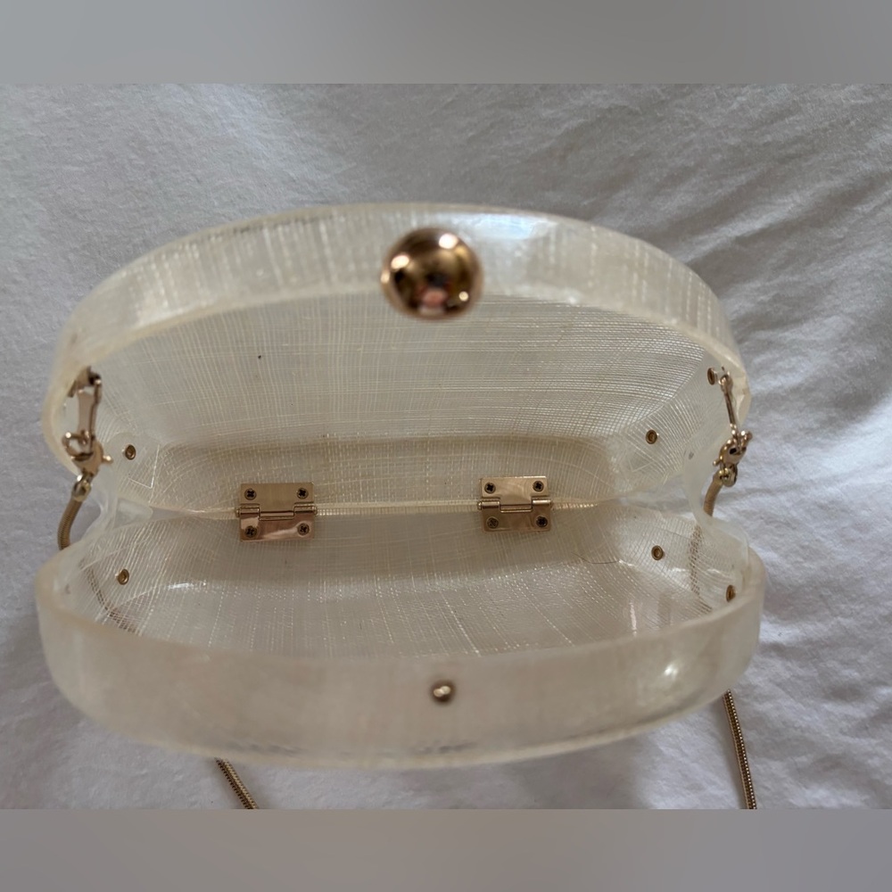 Zara Transparent Hard Shell Clutch - Picture 4 of 5
